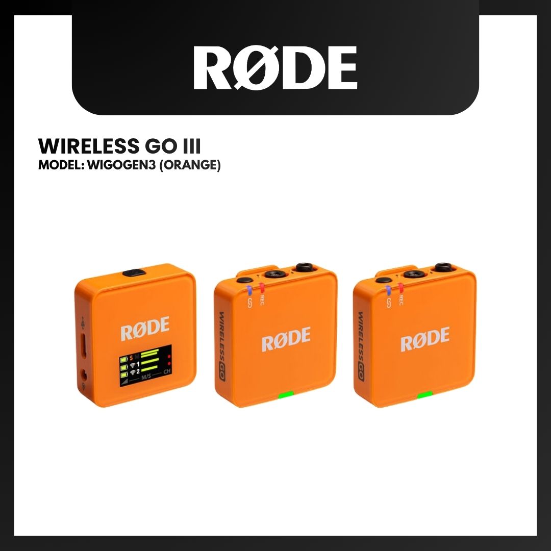 RODE WIRELESS GO III COMPACT WIRELESS MICROPHONE SYSTEM