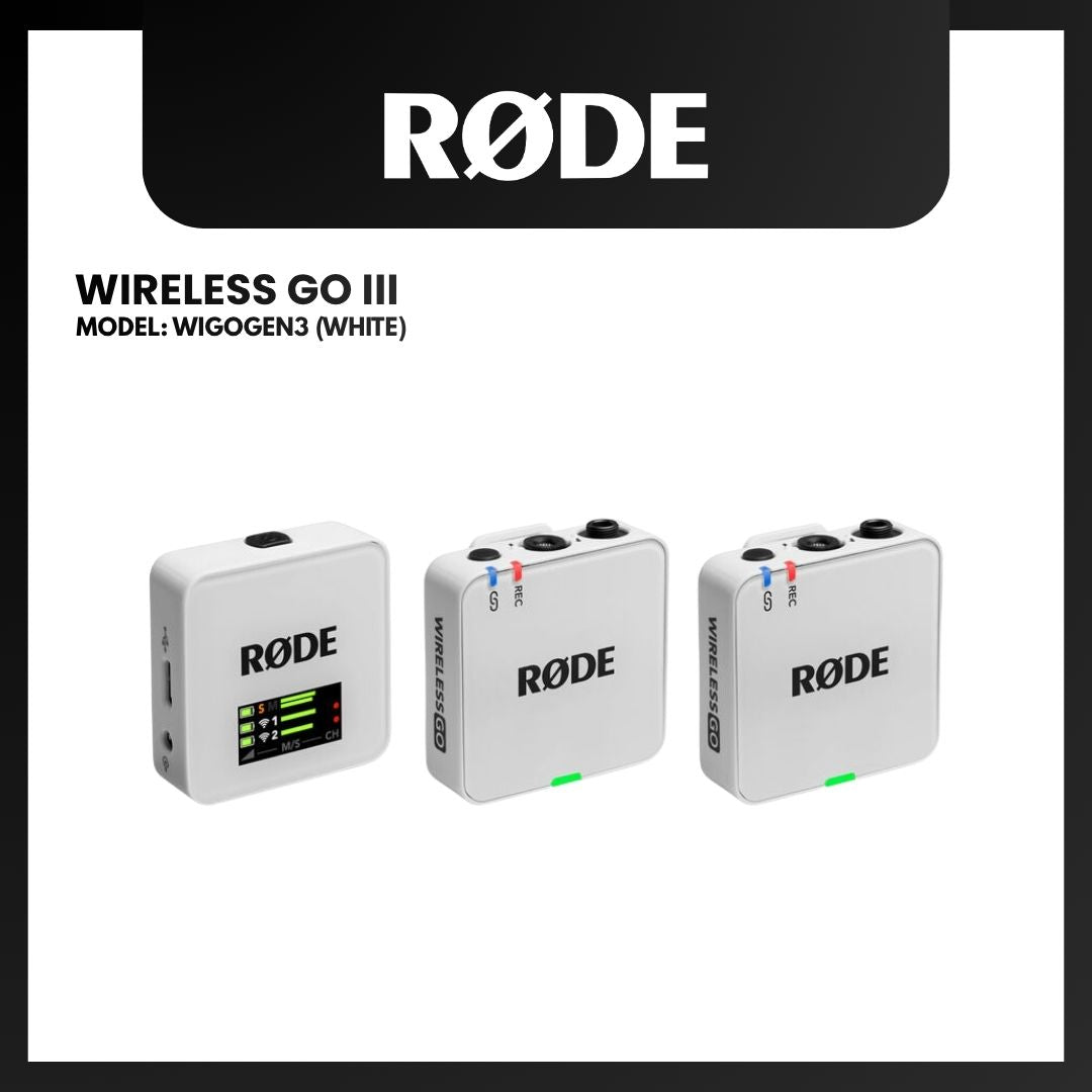 RODE WIRELESS GO III COMPACT WIRELESS MICROPHONE SYSTEM