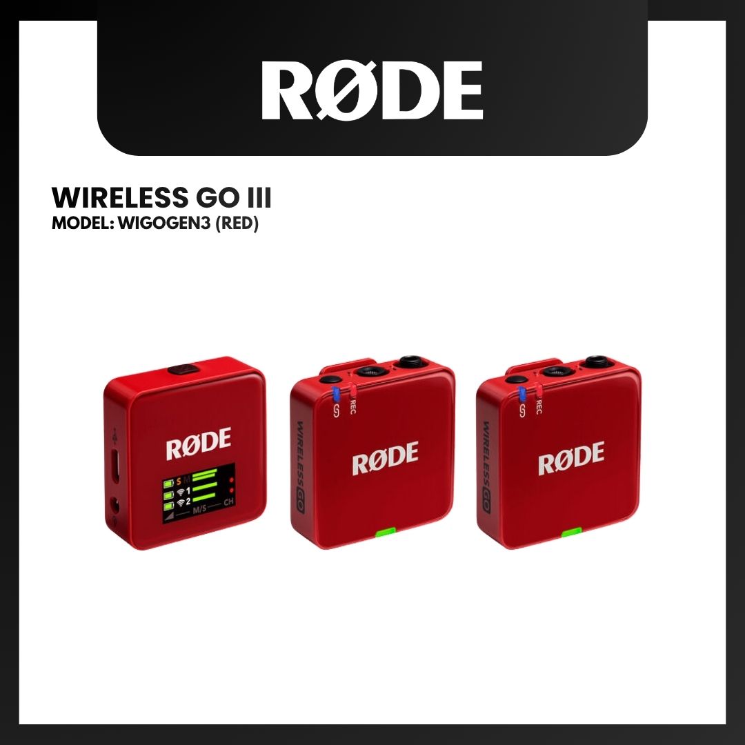 RODE WIRELESS GO III COMPACT WIRELESS MICROPHONE SYSTEM