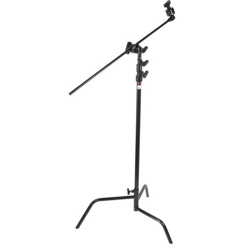 MATTHEWS 40" C-STAND W/SLIDING LEG, GRIP HEAD & ARM - CHROME