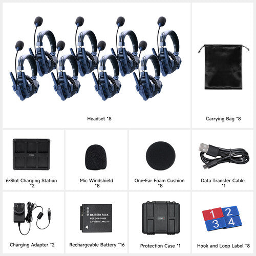 SYNCO XTALK MASTER FULL-DUPLEX SINGLE-EAR HEADSET FILM INTERCOM SYSTEM