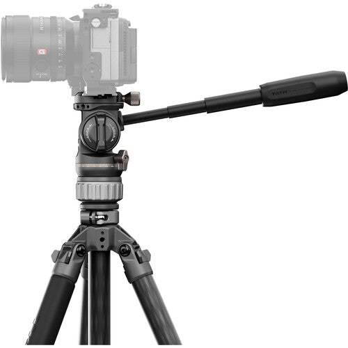 TILTA TRAVEL VIDEO FLUID HEAD w/ 3-STAGE CARBON FIBER TRIPOD LEGS (5KG)