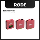 RODE WIRELESS GO III COMPACT WIRELESS MICROPHONE SYSTEM