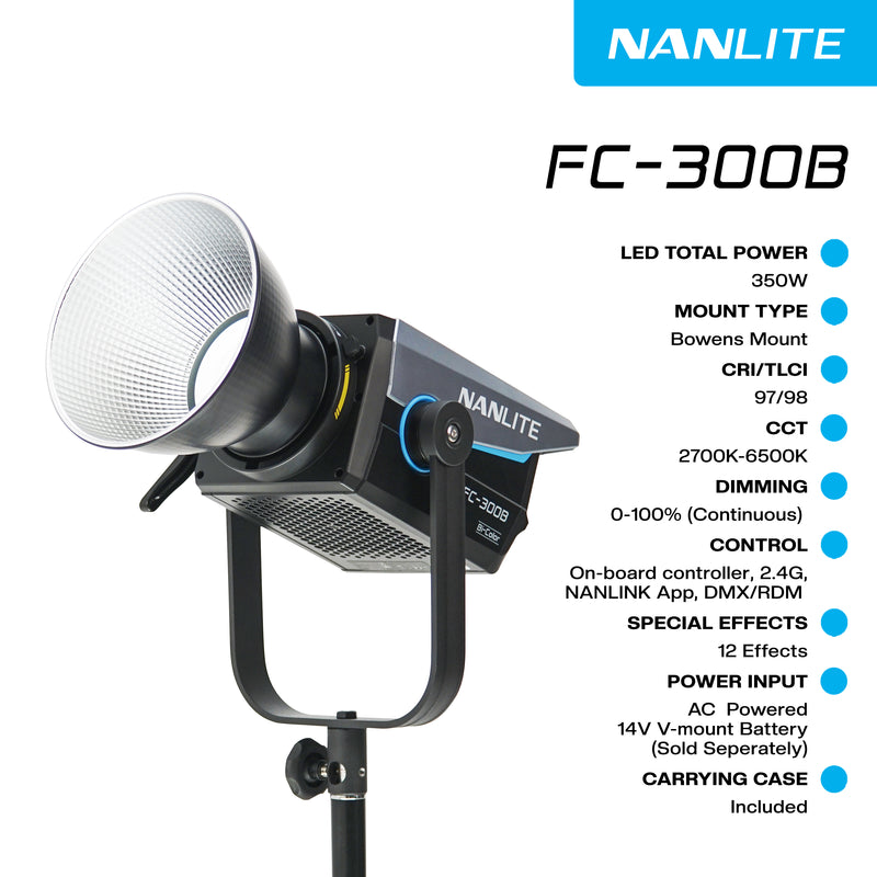 NANLITE FC-300B LED Bi-color Spot Light | FC300B