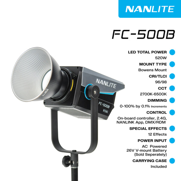 NANLITE FC-500B LED Bi-color Spot Light | FC500B