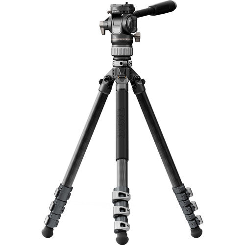 TILTA TRAVEL VIDEO FLUID HEAD w/ 3-STAGE CARBON FIBER TRIPOD LEGS (5KG)