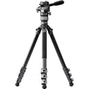 TILTA TRAVEL VIDEO FLUID HEAD w/ 3-STAGE CARBON FIBER TRIPOD LEGS (5KG)