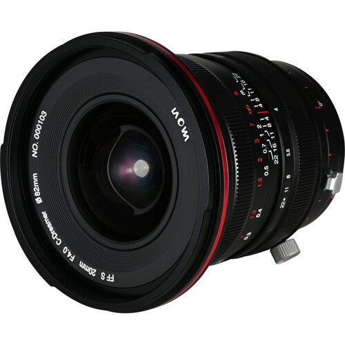 LAOWA VENUS OPTICS 20mm f/4 FF ZERO-D SHIFT LENS FOR LEICA L, CANON ER/RF, NIKON Z