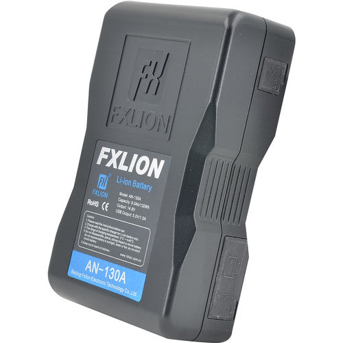 FXLION COOL BLACK GOLD-MOUNT BATTERY (14.4V, 130Wh w/ USB, D-TAP)