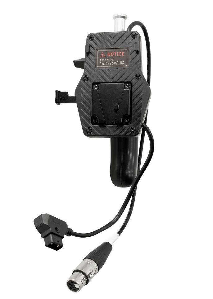 V Mount Battery Grip with 4 Pin XLR Connector BT-BG-XLR4 - MQ Group