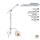 Avenger A2033LKIT 10.75' C-Stand Grip Arm Kit (Chrome-plated) | Century Stand | C Stand | Light Stand - MQ Group
