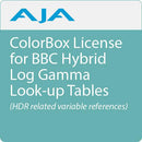 AJA ColorBox License for BBC HLG LUTs - MQ Group