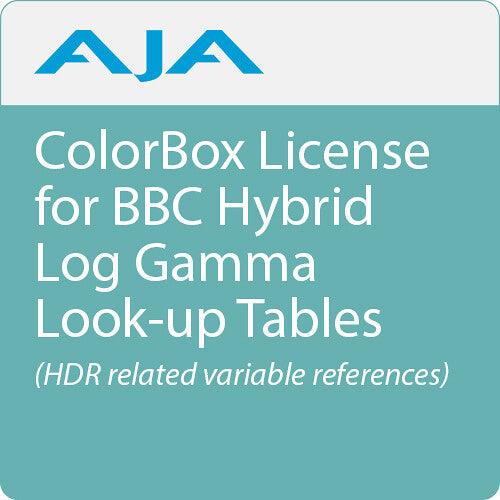 AJA ColorBox License for BBC HLG LUTs - MQ Group