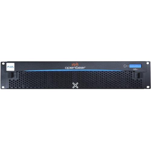 AJA OpenGear 2RU, 20-Slot Frame, Single Power Supply - MQ Group