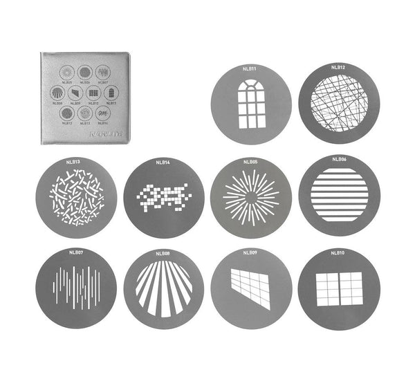 NANLITE Bowens (BM) Projection Gobo Set of 10 (Collection 1) | AS-GB-BM-SET1 - MQ Group