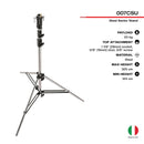 Manfrotto 007CSU Senior Stand with Leveling Leg (10.6') | Light Stand - MQ Group
