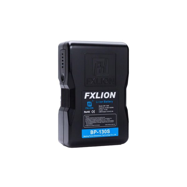 Fxlion BP-130S Cool Black Series V-lock Battery 14.8V,130wh | with USB,D-TAP | V Mount | V Lock Battery - MQ Group