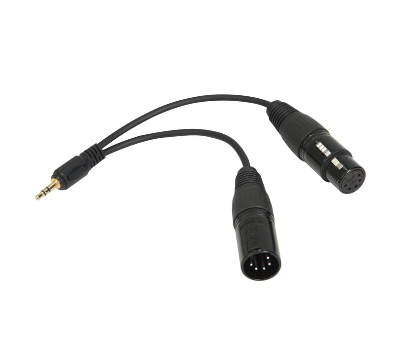 DMX Adapter Cable with 3.5mm Connector CB-DMX-3.5C-1/2 - MQ Group