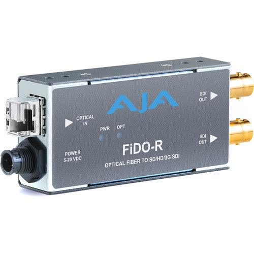 AJA FiDO 1-Channel Multi-Mode LC Fiber to 3G-SDI Receiver - MQ Group