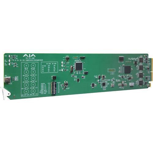 AJA OpenGear 3G-SDI 8-Channel 24-bit AES Embedder/Disembedder - MQ Group