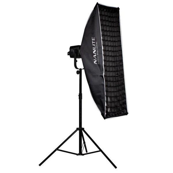 Nanlite SB-AS Asymmetrical Stripbank Softbox with Bowens Mount (18x43in) - MQ Group