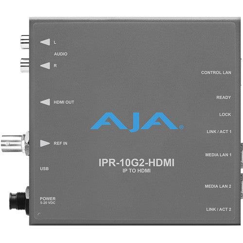 AJA Single Channel SMPTE ST 2110 Video and Audio IP Decoder to HDMI 1.4b (UltraHD/HD) with hitless switching - MQ Group