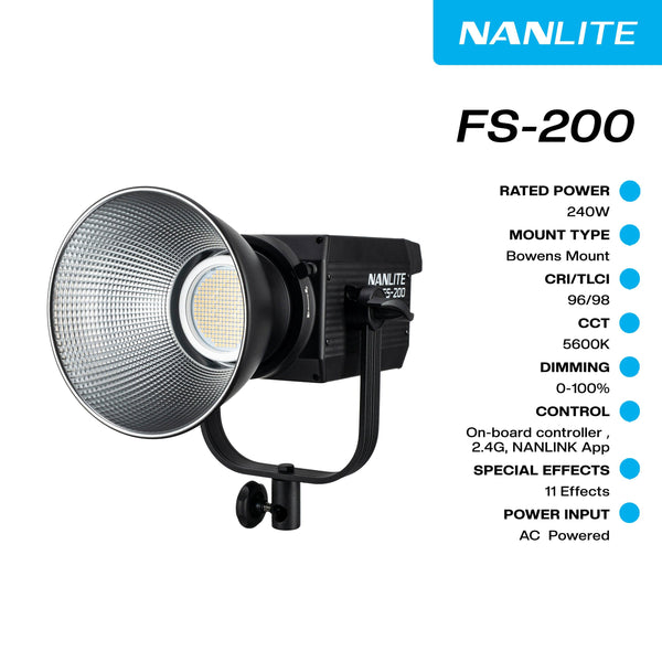 Nanlite FS-200 / FS 200 Monolight Studio Kit - MQ Group