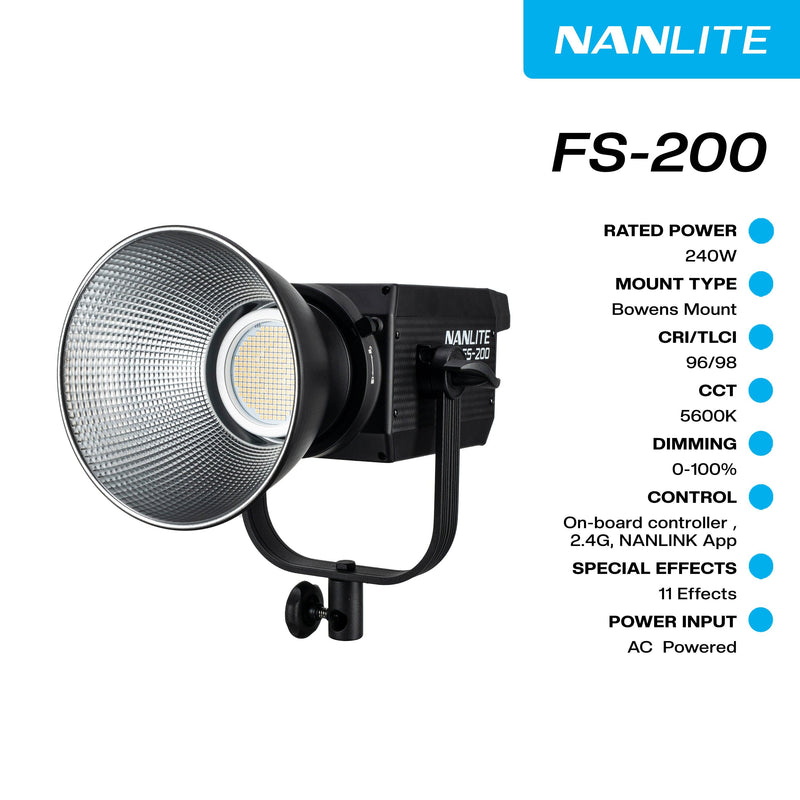 Nanlite FS-200 / FS 200 Monolight Studio Kit - MQ Group