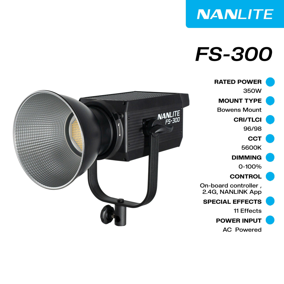 NANLITE FS-300 LEDライト　ナンライト NANLITE FS-300C 撮影用ライト LEDスポットライト 300W RGB