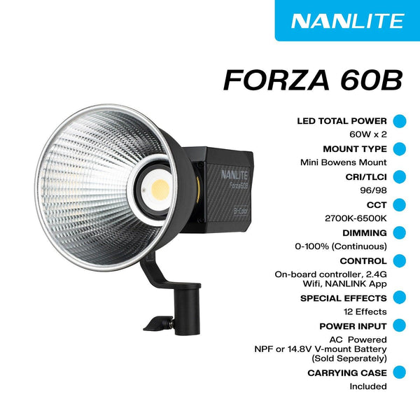 Nanlite Forza 60B Monolight Bi-color System - MQ Group