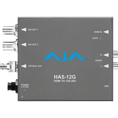 AJA HA5-12G-T HDMI 2.0 to 12G-SDI Conversion with ST Fiber Transmitter - MQ Group