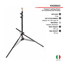 Manfrotto 1052BAC Alu Air-Cushioned Compact Stand (Black, 7.7') | Light Stand - MQ Group