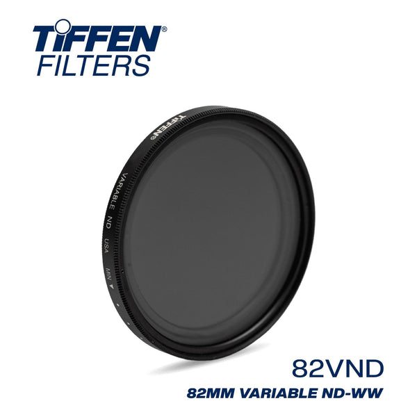 Tiffen 82mm Variable Neutral Density Filter | ND Filter | 82VND | ND-WW | Water White Glass - MQ Group