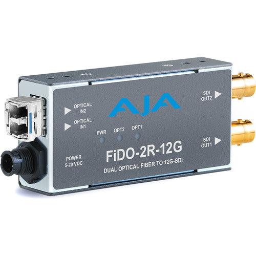 AJA FiDO 2-Channel Single Mode LC Fiber to 12G-SDI Receiver - MQ Group