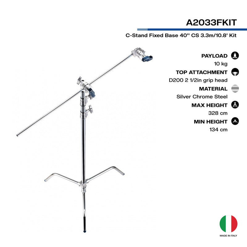 Avenger A2033FKIT C-Stand Grip Arm Kit (Chrome-Plated, 10.75') | Century Stand | C Stand | Light Stand - MQ Group