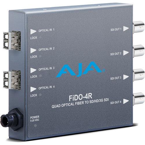 AJA FiDO 4-Channel Multi-Mode LC Fiber to 3G-SDI Receiver - MQ Group