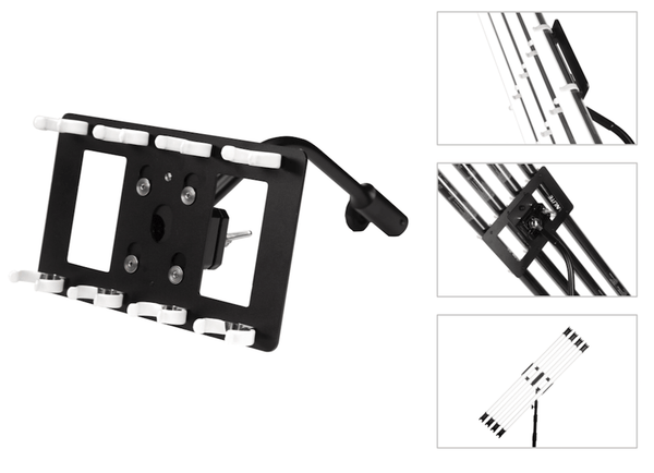 Nanlite HD-T12-4-BHG Quad (4) Pavotube Holder with Detachable Ball Head Type Gooseneck - MQ Group