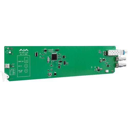 AJA OG-FiDO-T-12G-ST 1-Channel 12G-SDI to Single Mode ST Fiber Transmitter, DashBoard Support - MQ Group