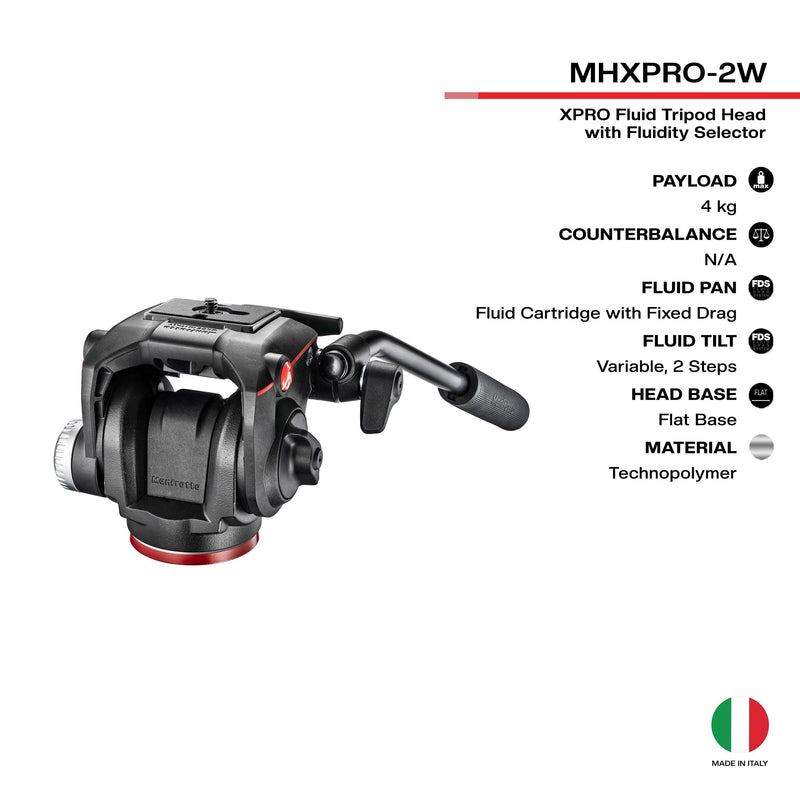 Manfrotto MHXPRO-2W MHXPRO 2-Way, Pan-and-Tilt Head with 200PL-14 Quick Release - MQ Group