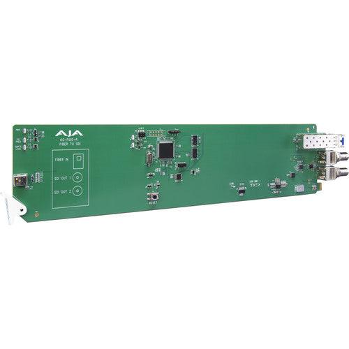 AJA OpenGear 1-Channel Single Mode LC Fiber to 3G-SDI Receiver - MQ Group