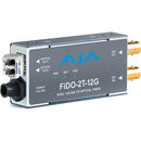 AJA FiDO 2-Channel 12G-SDI to Single Mode LC Fiber Transmitter - MQ Group
