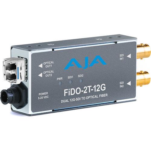 AJA FiDO 2-Channel 12G-SDI to Single Mode LC Fiber Transmitter - MQ Group