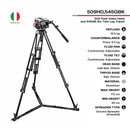 Manfrotto 509HD,545GBK 509HD Video Head & 545GB Aluminum Tripod Pro Ground-Twin Kit 100 | Video Tripod - MQ Group