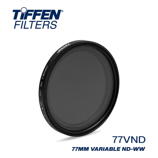 Tiffen 77mm Variable Neutral Density Filter | ND Filter | 77VND | ND-WW | Water White Glass - MQ Group