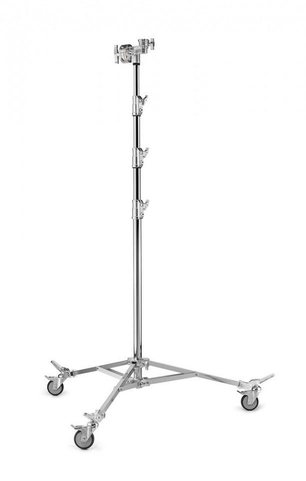 Avenger A3043CS Overhead Stand 43 with Braked Wheels (Chrome-plated, 14.3') | Light Stand - MQ Group