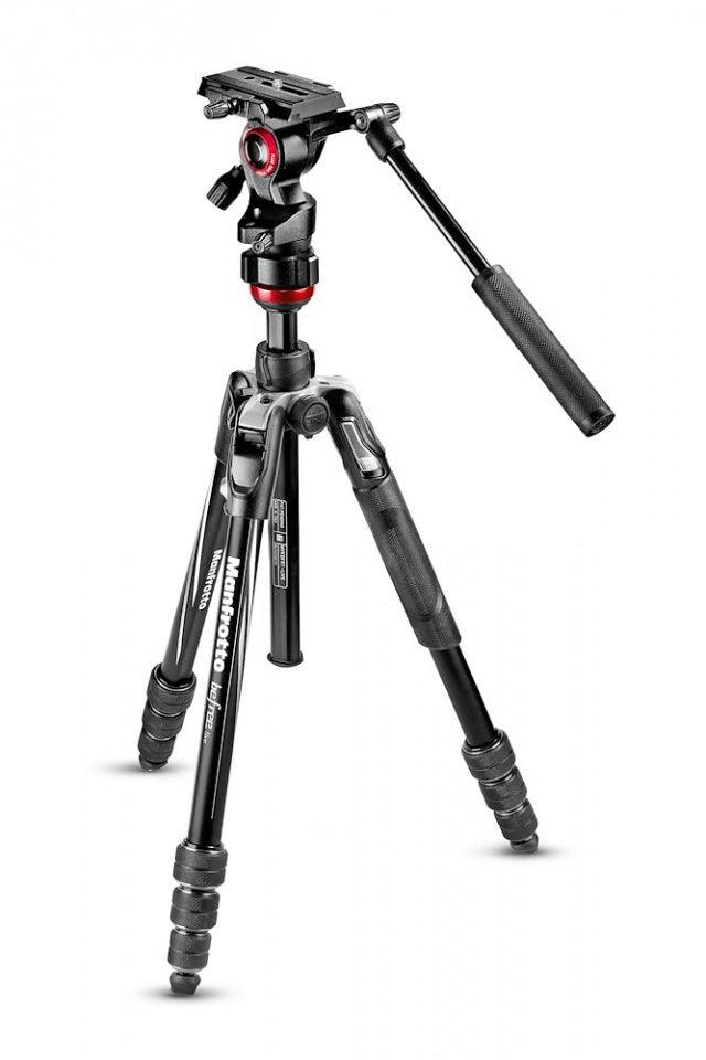 Manfrotto MVKBFRT-LIVE Befree Live Aluminum Video Tripod Kit with Twist Leg Locks | Video Tripod - MQ Group