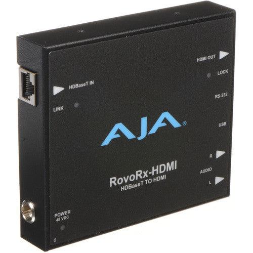 AJA HDBaseT to HDMI (w/ PoH), also facilitates Power/Display/Control/Interface to RovoCam - MQ Group