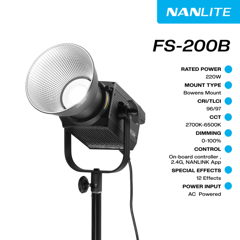 FS 200B 220W Monolight Bi-color Kit, Bluetooth, 2.4G | FS-150B