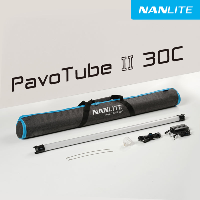 NANLITE Pavotube 30C MK2 4ft 60W RGBWW LED Tube Kit, Bluetooth, 2.4G, DMX | 30C II