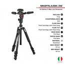 Manfrotto MKBFRLA4BK-3W Befree 3-Way Live Advanced Tripod | Video Tripod - MQ Group